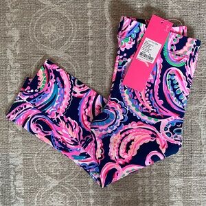 Lilly Pulitzer Lilly Girls High Maia Leggings Flock To The Top Size XS - NWT